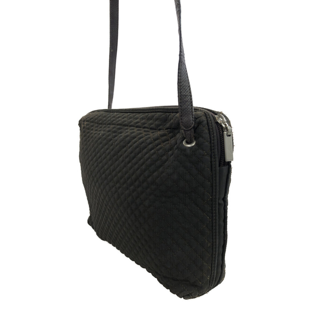 Bottega Veneta shoulder leather bag quilted Black Intrecciomirage